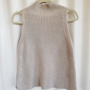 Madewell mock turtleneck knit sleeveless sweater
